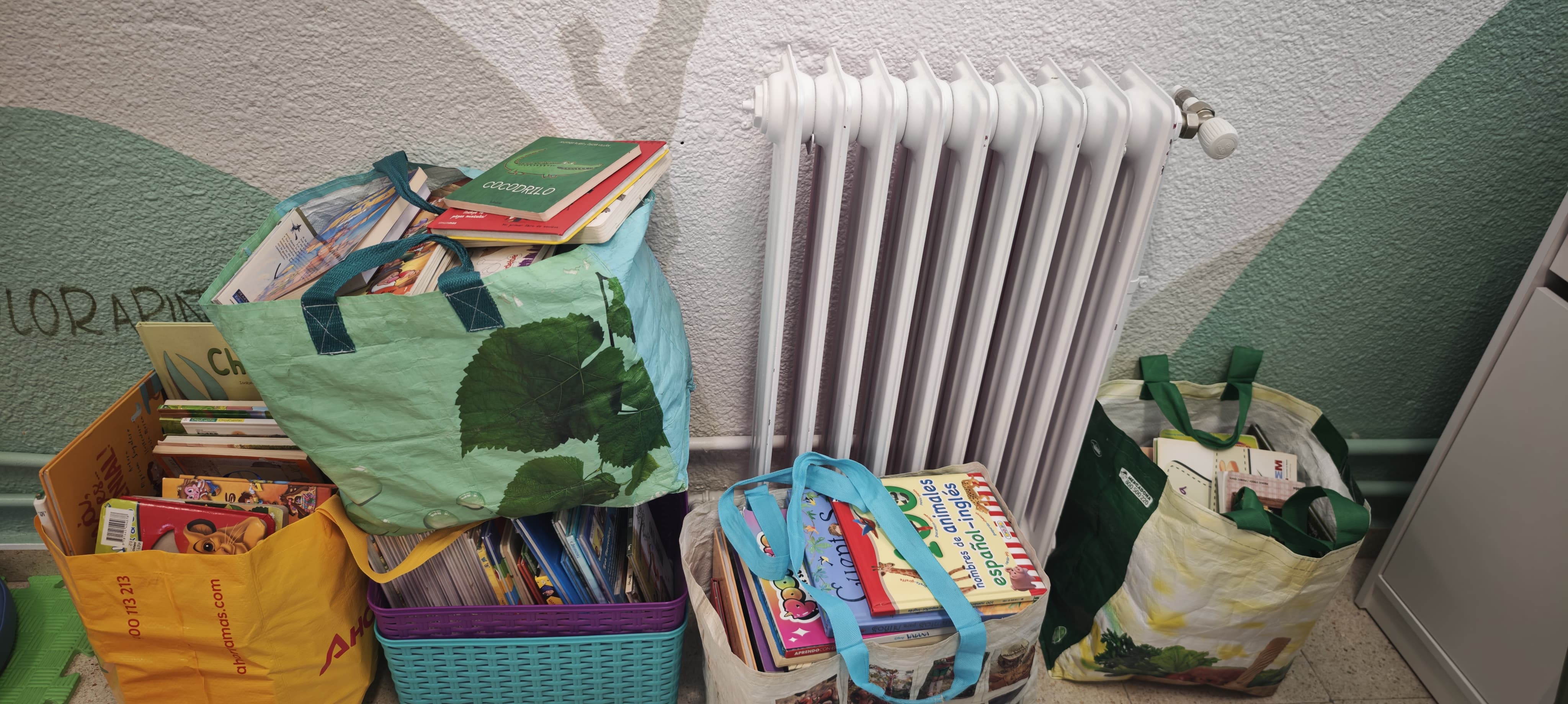 Donacion de libros para el colegio